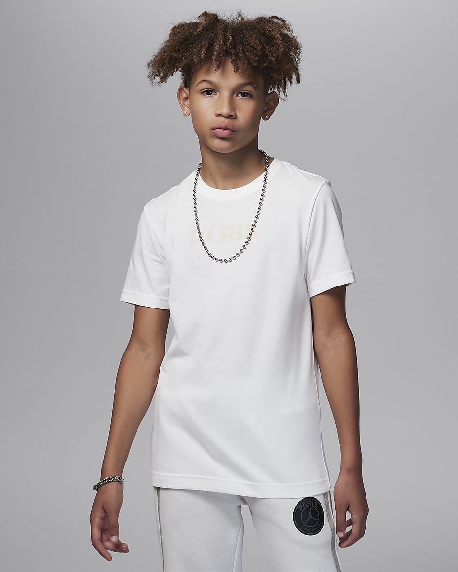Jordan Paris Saint Germain Older Kids Graphic T Shirt. Nike UK